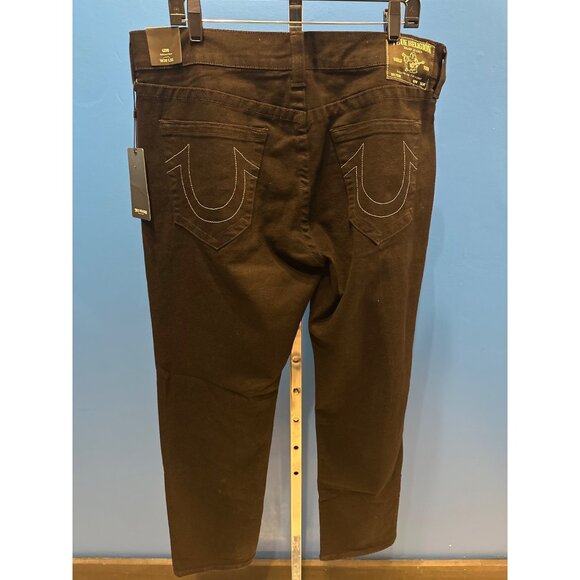 True Religion Geno Relaxed Slim Fit Black Jeans W36 L32 Mens Denim Pants - Picture 5 of 7